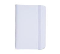 SAGELSHN Taccuino Quaderno Diario Quaderno Business A7, Diario Tascabile Portatile Con Tracolla Blocco Note(White)