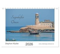 Sagenhafter Oman (Tischkalender 2026 DIN A5 quer), CALVENDO Monatskalender: Reise im Oman zwischen Muscat und Sur