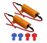 SageSunny 2pcs 50W 6OHM LED Resistenza di carico Fix Fast Hyper Flasher per LED Faro Indicatore di direzione Lampadina DRL Fendinebbia Computer Avviso Canceller Decoder