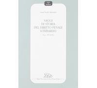 Saggi di storia del diritto penale lombardo (secc. XVI-XVIII)