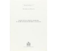 Saggi sulla poesia barbara e altri studi di metrica italiana
