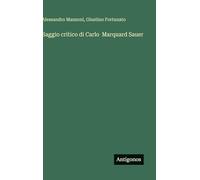 Saggio critico di Carlo Marquard Sauer
