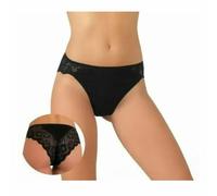Saggio Jadea 6 Pezzi Slip Brasiliana in Cotone Modal Morbido e Traspirante Stile Comodita e Qualita Impeccabile Profumatore Nero 4
