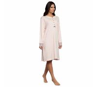 SAGGIO Karel Camicia da Notte Puro Caldo Cotone Donna Profumatore Omaggio 3040ROSA L