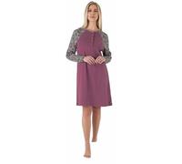 Saggio Karel Camicia da Notte Puro Caldo Cotone Donna Profumatore Omaggio 5050VIOLA 5XL