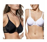 Saggio Selene Reggiseno Giovanna Coppa C Set da 1 o 2 Pezzi Fascia in Prezioso Pizzo con Ferretto Senza Imbottitura Donna Profumatore NEROBIA2PZ 5