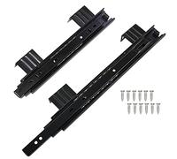 SAGIDAR Guide Scorrevoli Tastiera 24cm/29cm, Guida per Cassetti Cucina, 2 Pezzi Telescopiche Guida Pesanti, Estensione Completa, Cuscinetto A Sfera, Guida Lineare per Cassetto/Ripiano Porta-Tastiera