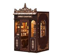 Sagiterra Kit fai da te in miniatura per casa delle bambole, kit per adulti e ragazzi, decorazione 3D in legno per scaffali per libri per familiari e amici, decorazione per librerie per Halloween