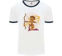 Sagittario Femmina Arciere Segno Zodiacale Uomo Ringer T-Shirt