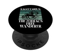 Sagittario gli Zodiaci libero Wanderer Sagittario PopSockets PopGrip Adesivo