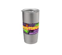 Sagittario Zodiaco Graffiti Lettering Astrologia Design Bicchiere termico in acciaio inox doppia parete