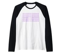 Sagittario Zodiaco Ripetizione Contorno Layout Testo Maglia con Maniche Raglan