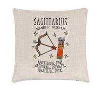 Sagittarius Copricuscino Oroscopo Lino 40 x 40 cm Stella Zodiac