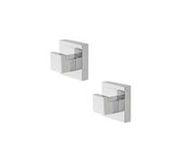 Sagittarius One 32S1 Ganci Adesivi Bagno 2 Pezzi | Appendiabiti Da Parete Cromo | Appendi Accappatoio | Porta Asciugamani Bagno e Cucina