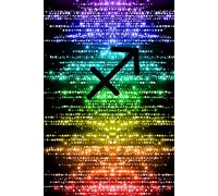 Sagittarius Pride Rainbow Crystal Notebook - Celebrate Your Star Sign and Let Your Colors Sparkle