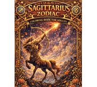 Sagittarius Zodiac Coloring Book for Adults: Celestial Archer, Fire Sign Adventure, Mythical Astrology Art & Stress Relief Designs