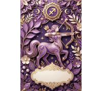 Sagittarius Zodiac Notebook: Lined Journal with Interactive Flipbook Animation, Minimalist Paper Cutout Art, and Inspirational Quotes for Astrology Lovers