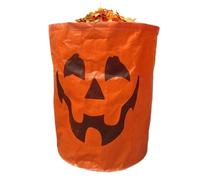 Sagna Di Foglie Di Halloween - 67x67x76 Cm Riutilizzabili Foglie Di Halloween Per Prato, Contenitore Spazzatura Pieghevole 272L Con Manico | Decorazione Autunnale Per Cortile Giardino Cortile Parco Gi