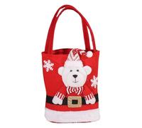 Sagni Regalo Natale In Feltro Bassa Stoccaggio Babbo Natale E Snowman Per Le Prelibatezze Le Canne Da Pupazzo Pupazzo Caramelle Bambini Rivolgibile.