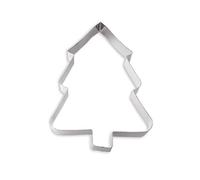 Sagoma a forma di ALBERO di NATALE - 20x28xh4,5cm - per crostata - coppapasta tagliapasta in acciaio inox inossidabile - ideale per la torte e dolci Natalizie o di Capodanno