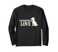 Sagoma di Cane Amore incondizionato Maglia a Manica