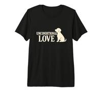 Sagoma di Cane Amore incondizionato Maglietta Premium