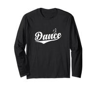 Sagoma di note musicali di danza Maglia a Manica