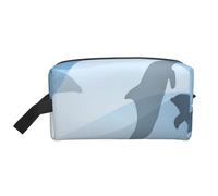 Sagoma di pesce delfino, Borsa per il trucco Borsa per cosmetici Borsa da viaggio portatile da viaggio Borsa per trucco Organizer