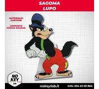Sagoma in cartone Lupo cartoni animati
