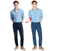 Sagoma in Cartone Personalizzata a Grandezza Naturale con Stile Cartoon, Ritaglio Umano a Dimensione Reale per Personaggio d'Azione Unico, Figura in Cartone a Grandezza Umana per Feste e Celebrazioni