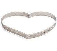 Sagoma Microforata cuore stampo tortiera crostata in acciaio inox DECORA