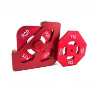 Sagoma per raggio angolare in lega di alluminio per un instradamento accurato di bordi arrotondati e smussati nella lavorazione del legno e nella produzione di mobili