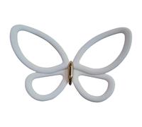 Sagome adesive 3D farfalle bianche metallo Bianco