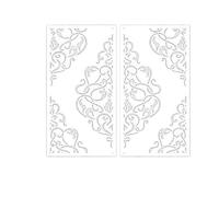 Sagome da parete per dipingere Stencil da parete decorativo 40 cm a 80 for dipingere modelli in gesso for mobili di grandi dimensioni in stile rococò barocco retrò lusso vintage(XXL 80cmX80cm - B)