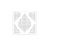 Sagome da parete per dipingere Stencil da parete decorativo 40 cm a 80 for dipingere modelli in gesso for mobili di grandi dimensioni in stile rococò barocco retrò lusso vintage(S 40cmX40cm - A)