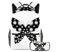 Sagome di animali aquila per migliorare la tua esperienza scolastica, prendi questo zaino con astuccio per ragazzi, ragazze, adolescenti, Multicolore#04, B:29.4x20x40cm P:19x7.5x3.8cm, Zaini Daypack
