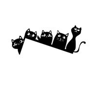 Sagome di gatti in metallo robusto per telai di porte, elegante accessorio per la casa in varie pose decorazione accessorio per la casa