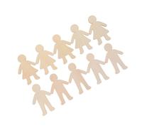 Sagome in Legno Non Finite 20 Pezzi per Ragazzo Ragazza Ragazze e Ragazzi | Beige, Taglio Vuoto per Pittura e Lavoretti, come Regalini Festa e Compleanno