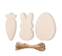 Sagome pasquali in legno, uova di Pasqua, uova di coniglio, cartelli pasquali, incompiuti, decorazioni primaverili per aule fatte a mano, per bambini e adulti
