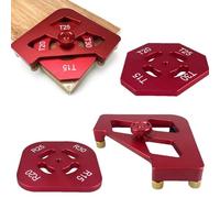 Sagome per Router - Leghe di Alluminio Utensili di Precisione Arrotondati Rapidi,Modello Per Angoli Router - Per Taglio Rifinitura Giunti Cerchi Intaglio Angoli Fresatura Curve Scanalature Rifilatura