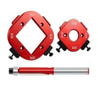 Sagome Raggio per Fresatrice Legno, Dima Angoli Arrotondati per Fresatrice con Fresa, Modello per Router per Progetti Fai da Te in Legno