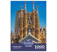 Sagrada Família Puzzle 1000 Pezzi Renowned Scenery - Qualità Made in Italy, Design Artistico Rilassante, Poster Da Appendere, Confezione Lusso - 38x26cm/1000pcs
