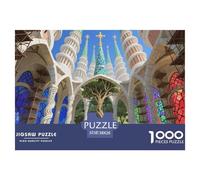 Sagrada Familia, Barcelona Puzzle in Legno Impermeabile Puzzles Da 1000 Pezzi Regali Per Adulti Divertenti Giochi Educativi