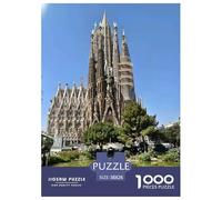 Sagrada Família Jigsaw Puzzle Impossible 1000Pcs Decorazione Per La Casa. Giochi Rilassamento E Intelligence Per Adulti E Ragazzi Da 14 Anni 38x26cm/1000pcs