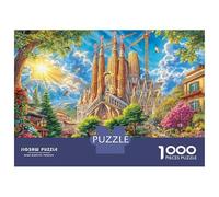 Sagrada Familia Puzzle 1000 Pezzi, Jigsaw Puzzle Difficili Per Adulti E Ragazzi Dai 14 Anni in Su, Home Giochi Puzzle 70x50cm/1000pcs