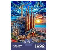 Sagrada Familia Puzzle 1000 Pezzi Per Adulti, Puzzle Impossibile 1000 Pezzi Gioco Di Sfida Intellettuale Puzzle 52x38cm/1000pcs