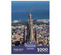 Sagrada Familia Puzzle Da 1000 Pezzi Per Adulti E Bambini - Puzzle Ad Alta Difficoltà,Giochi Stimolanti Per Tutta La Famiglia 70x50cm/1000pcs
