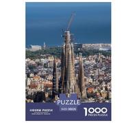 Sagrada Familia Puzzle Da 1000 Pezzi Per Adulti E Bambini - Puzzle Ad Alta Difficoltà,Giochi Stimolanti Per Tutta La Famiglia 38x26cm/1000pcs