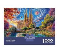 Sagrada Familia Puzzle Da 1000 Pezzi - Puzzle Ad Alta Difficoltà,Giochi Stimolanti Per Tutta La Famiglia 52x38cm/1000pcs