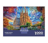 Sagrada Familia Puzzle Da 1000 Pezzi - Puzzle Ad Alta Difficoltà,Giochi Stimolanti Per Tutta La Famiglia 52x38cm/1000pcs